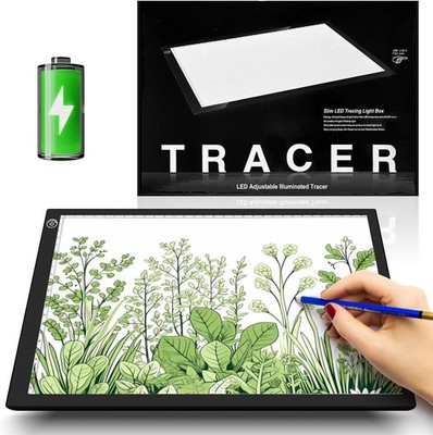 A4 LED Light Box 9x12 Inch Light Pad Only 5mm Ultra-Thin USB Power Light Table