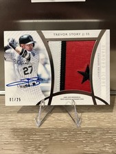 2017 Topps Diamond Icons Auto Jumbo Relic 01/25 ~ Trevor Story (4 Color w/ Star)