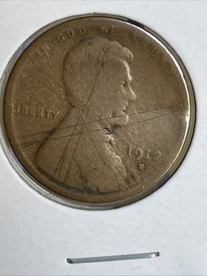 1912-D Lincoln Cent Lot C5-damaged
