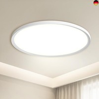 Leddictive Deckenlampe Led Deckenleuchte Flach, Ø22Cm 18W 6500K 1980LM, IP44