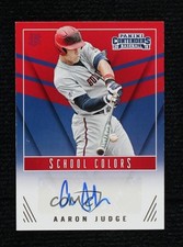 2015 Panini Contenders School Colors Signatures Aaron Judge #1 Auto lz7