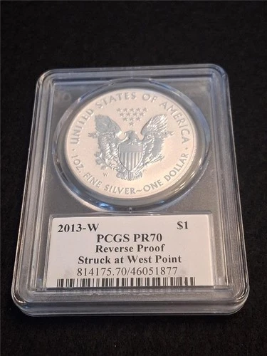 2013-W $1 American Silver Eagle Dollar ASE PCGS PR70 REV. PROOF SIGNED #MF-1218