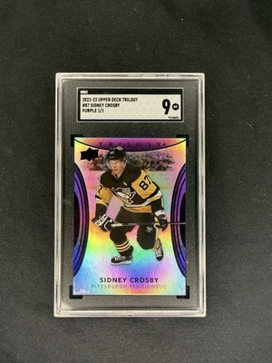 Upper Deck 2022-23 Trilogy Sidney Crosby Penguins Purple 1/1 #87 SGC 9 🐐