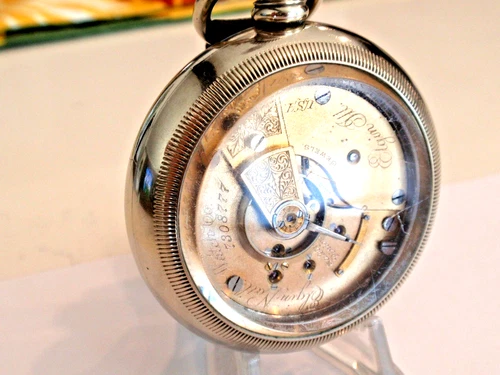 Giant, Heavy Monster-18SZ Elgin Pocket Watch in Display Case,61.5 MM, Serviced,