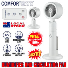 Comfortmate 3in1 Air Purifier Humidifier And Circulating Fan Electric Tower Fans