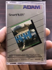 Smart Filer Coleco for ADAM ColecoVision Computer Complete Cassette Still Sealed