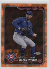 2024 Topps Chrome Sapphire Edition Orange 6/25 Mike Tauchman #540 3hd