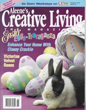 Aleene's Creative Living Magazine Mar 1997 DIY Decorations Crafts Easter Eggs