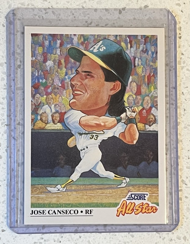 1991 Score All-Star Jose Canseco #398 – Oakland Athletics