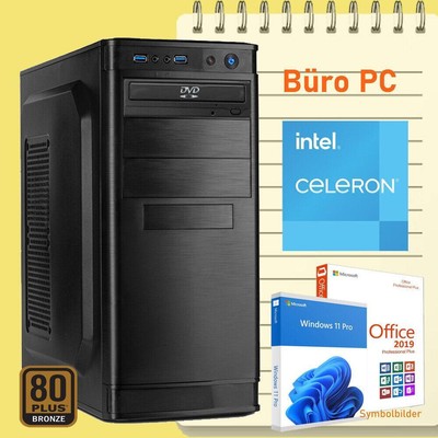 Schul PC Computer Intel Celeron G6900 8GB RAM 2000GB SSD 1TB HDD Win.11 Office