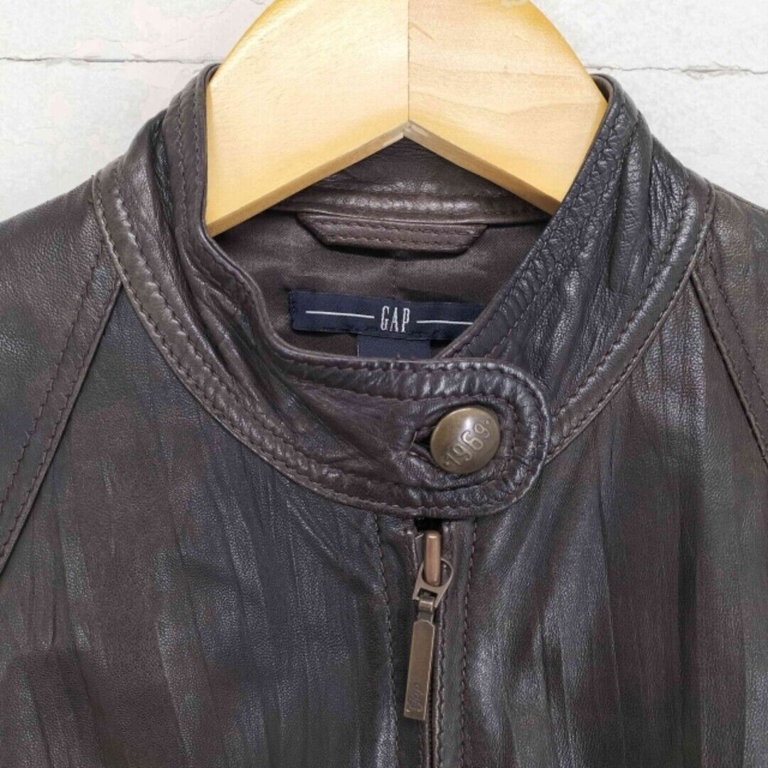 Gap 00S OLD Leather Single Riders Jacket Outerwear Used BAZZ Gap 00S OLD Leather Single Riders Jacket Outerwear Used BAZZ