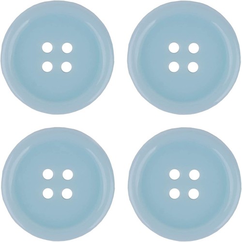 Coat buttons Round Fine Style - 4 hole novelty button - 25mm size - All colours - Picture 79 of 104