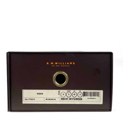 RM Williams Risden Boot Mens AU/UK 8 EU 42 US 9 Clay Pebbled Leather Lace-Up New - Picture 8 of 10