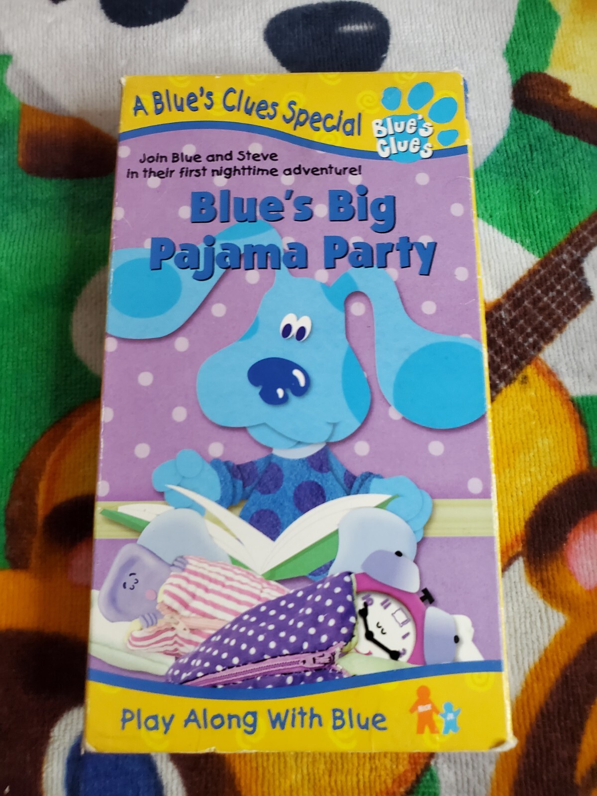 Blue’s Clues - Blue’s Big Pajama Party VHS 1999 Play Along With Blue Nickelodeon 97368359635 | eBay
