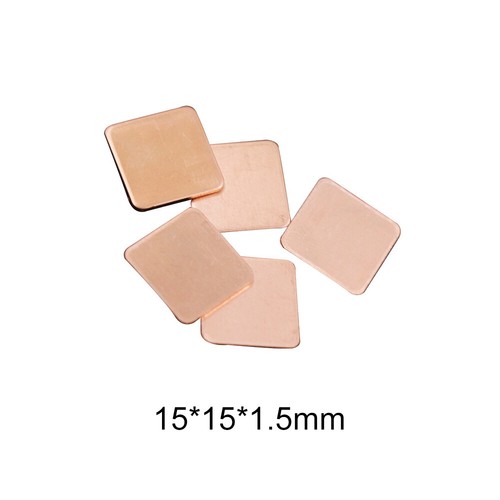 10PCS Pure Copper Heat Sink Radiator For Computer CPU 0.1-2MM 15*15/20*20mm - Picture 21 of 28