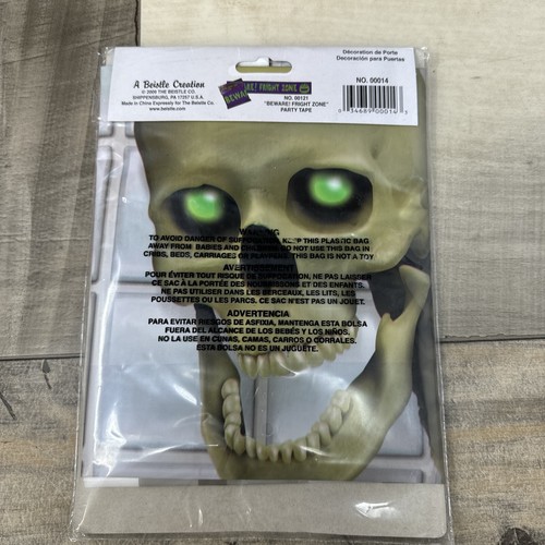 Skeleton Door Cover 30'' X 5' Halloween Birthday Party Decorations Supplies - Picture 2 of 2