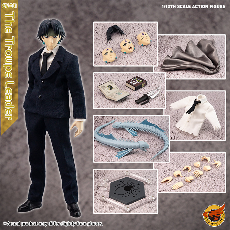 solowingstudio クロロ　ハンターハンター　1/12可動フィギュア SoloWingStudio Chrollo Lucilfer KURORO Commander Hunter 1/12