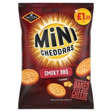 Jacob's Mini Cheddar Smoky BBQ 15x90gm £1.25 PMP