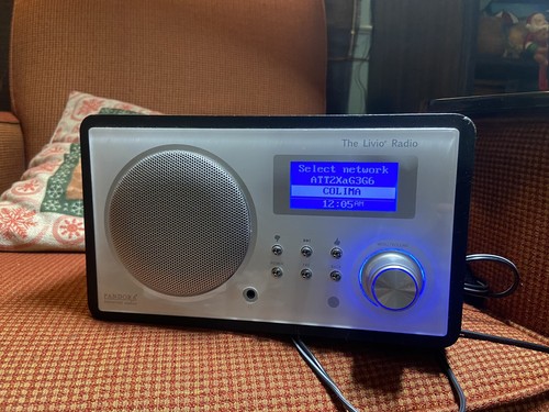 THE LIVIO RADIO LV001 INTERNET RADIO PANDORA WITH POWER CORD!