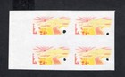 Honduras 1956 block of stamps Mi#527 red+yellow PROOF RR MNH