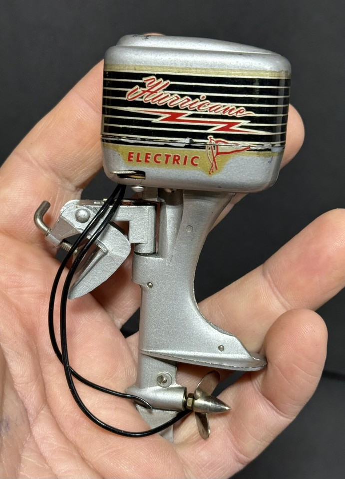 Vintage K&O No. 22 Hurricane Electric Outboard Motor w/Original Box NOS