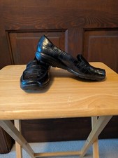 Easy Spirit Black Croc Ariana 3 Loafers, 6WW