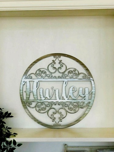 Personalized Metal Sign Custom Last Name Sign Family Name Sign Metal Wall Art - Picture 2 of 8