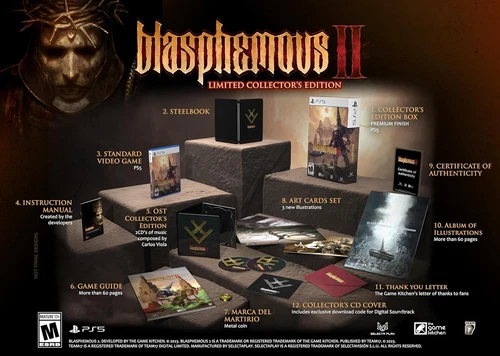 Blasphemous II Limited Collector Edition Sony PlayStation 5 PS5 CIB.  Open / New
