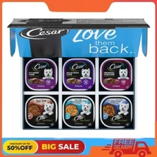 Cesar Home Delights & Classic Loaf In Sauce Wet Dog Food, 3.5 Oz. Variety Pack O