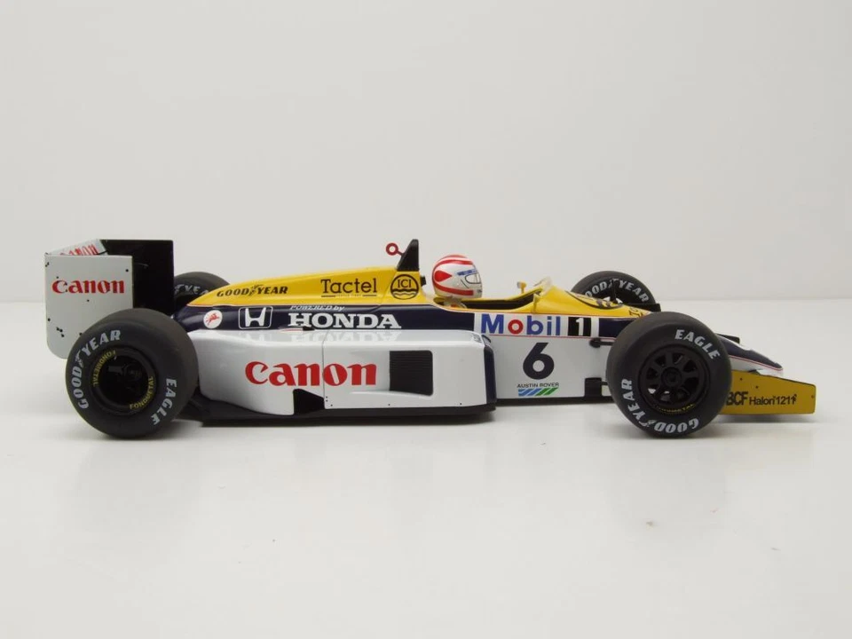 Williams Honda FW11 #6 Formula 1 Brasile GB 1986 N. Piquet Modellino 1:18 MCG - Immagine 4 di 4