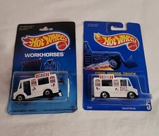 Hot Wheels Workhorses 1988 Good Humor Truck #5904 & 1991 HW #5 NEW READ 
