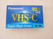 NEW Panasonic TC-30 VHS-C 90 Minute-SLP Videocassette