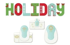 We R Memory Keepers 3 Holiday Punches - Inside, Marquee & Decorative New In Box