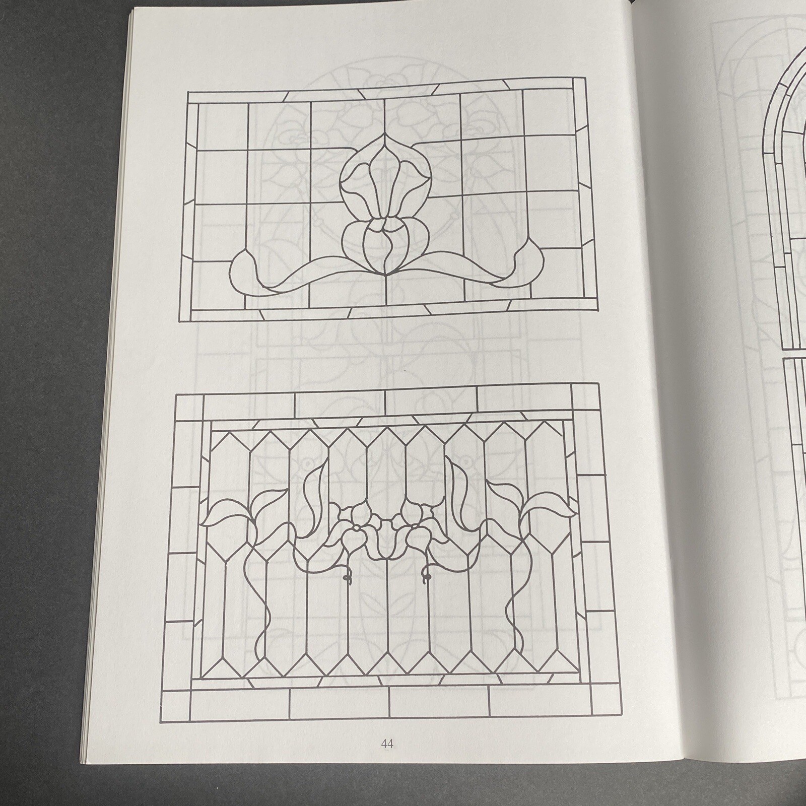English Muffle Book Of Stained Glass Designs Pattern Book Victorian Era
