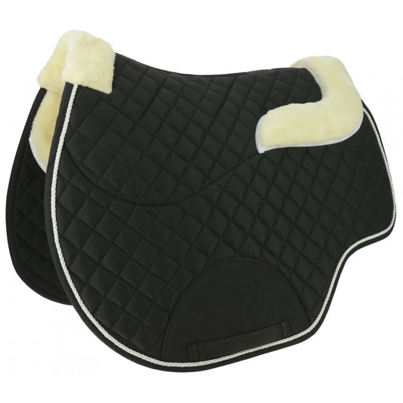Tapis de selle Noir Solid Black Dressage - Boss Equestrian