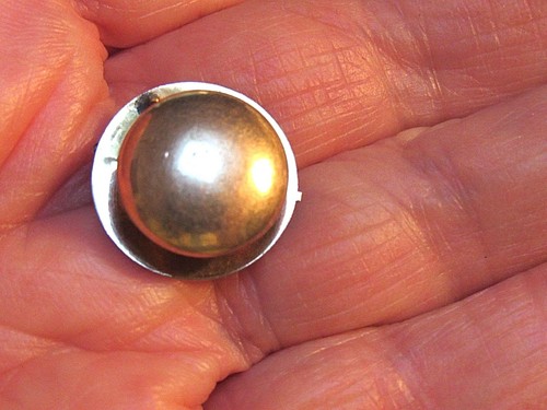 Vintage FOE Fraternal Order of Eagles L.T.J.E. Screw Button Lapel Pin - Picture 3 of 5