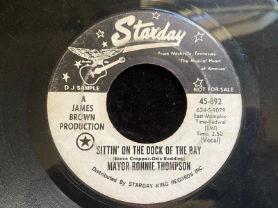 Sittin' On The Dock Of Bay Major Ronnie Thompson    James Brown prod  DJ copy