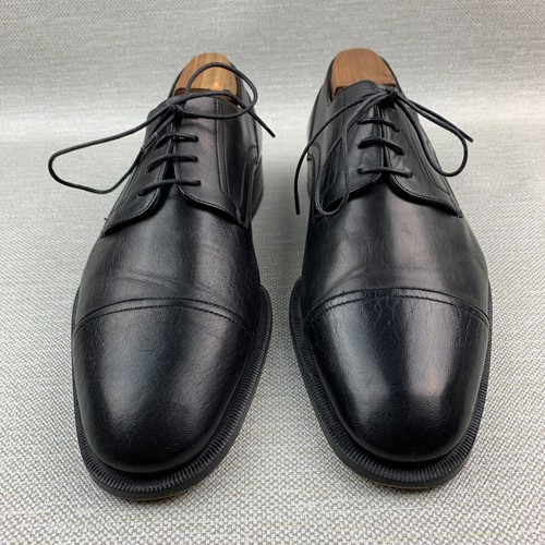 Nordstrom Renzo Oxford schwarz Leder runde Kappe Zehe Schnürschuhe Größe 8,5EE - Bild 6 von 13