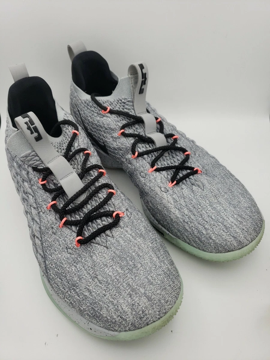 Nike Lebron XV 15 Low Basketball Shoes Sneakers AO1755 005 Men Size 16 Gray Pink