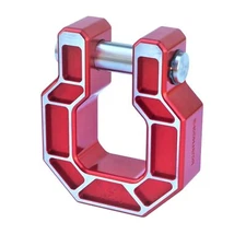 Royal Show Shackle - D Ring Hook - BILLET (Royal Hooks) RED MILLED