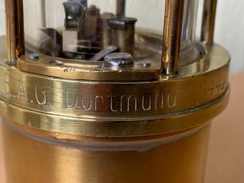 Alte Grubenlampe / Benzin-Wetterlampe, CEAG, Typ 1442, Messing - 第 9/12 張圖片