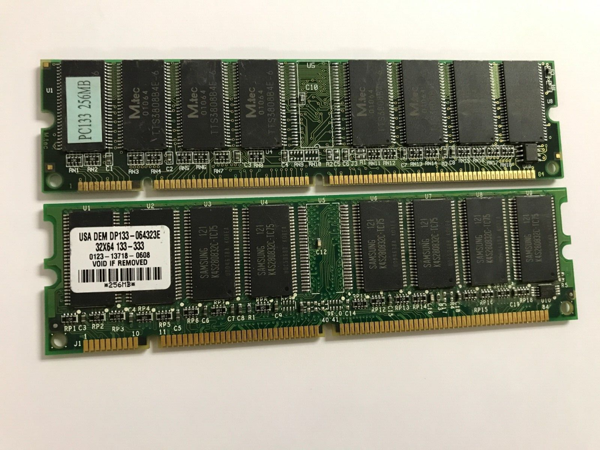 512MB 2 x 256MB PC133 SDRAM 168 pin Non ECC DIMM Desktop Memory