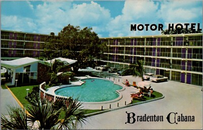 #ad #ad 1960s Bradenton Cabana Motor Hotel Bradenton Florida Vintage Postcard #2608 $5.99