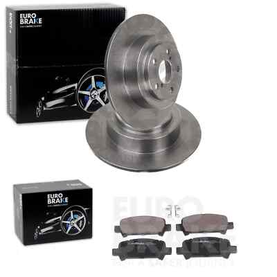 EuroBrake BREMSSCHEIBEN 290mm + BELÄGE HINTEN passend für OUTBACK + LEGACY BE BH