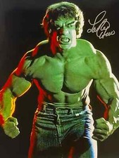 THE INCREDIBLE HULK LOU FERRIGNO 8.5X11 SIGNED PHOTO ORIGINAL AUTOGRAPH REPRINT