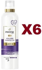6 PZ PANTENE PRO-V LACCA VOLUME PERFETTO PER CAPELLI 250ML CON OLIO DI JOJOBA