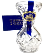 Tipperary Irish Lead Crystal CASHEL Vase 4 Inches Tall