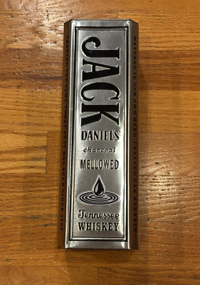 Jack Daniels Tennessee Whiskey Old No 7 Brand Black + Silver Empty 750ml Tin