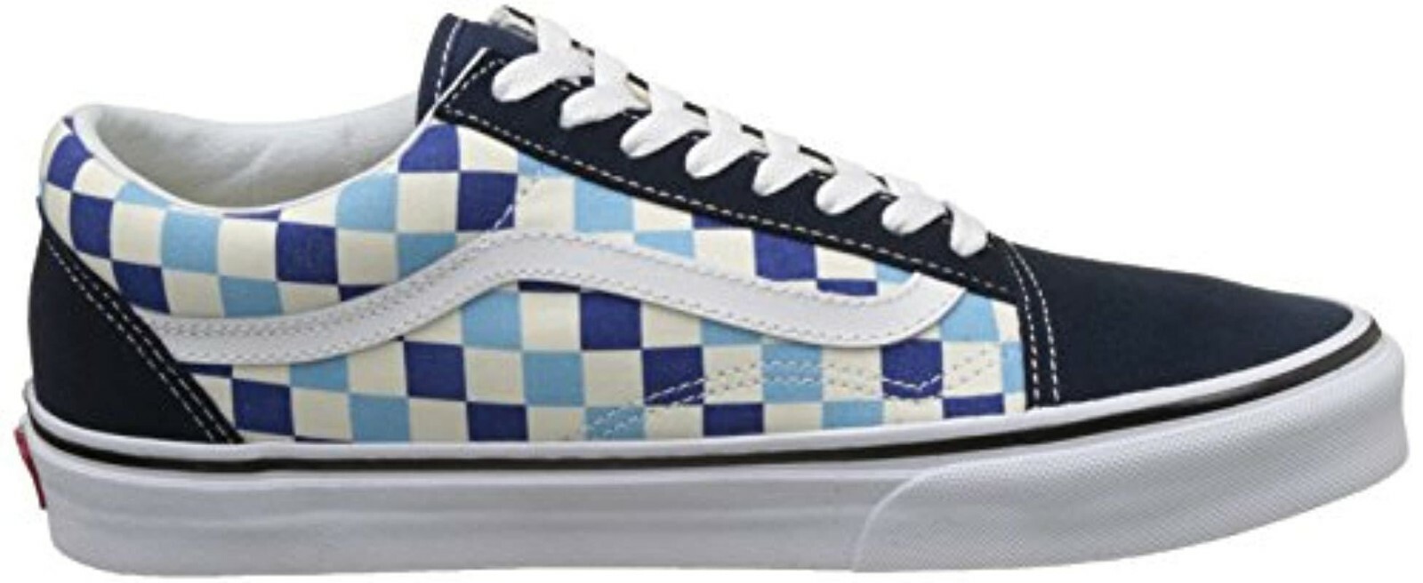 vans old skool blue topaz checkerboard