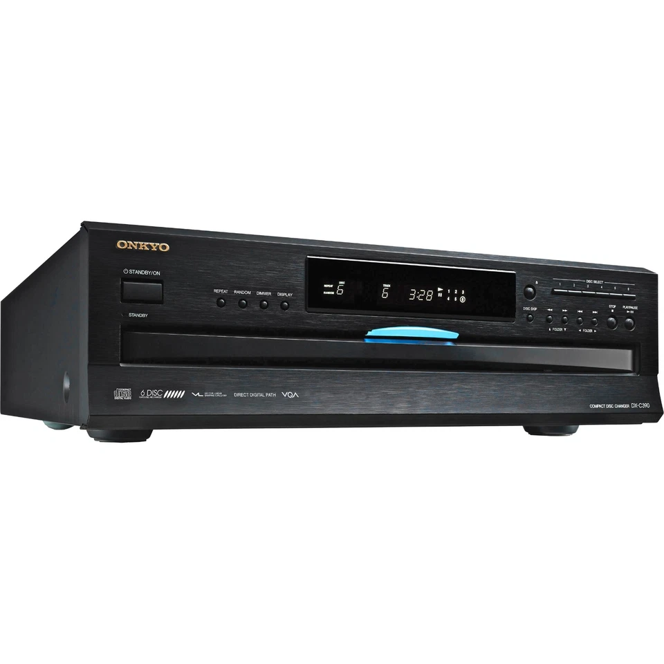 Onkyo DX-C390 6-Disc Carousel CD Changer CD Player Black - Image 2 of 4